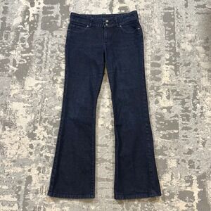 Patagonia Iron Clad Bootcut Jeans Womens 29 Dark Indigo Organic Cotton Mid Rise‎